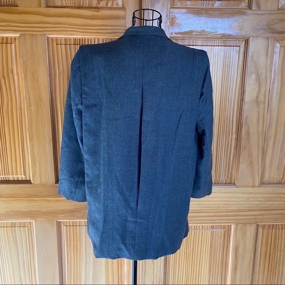 Vintage Mister Leonard Pure Virgin Wool Jacket Coat Dark Academia Gray Size 10 - Picture 2 of 14